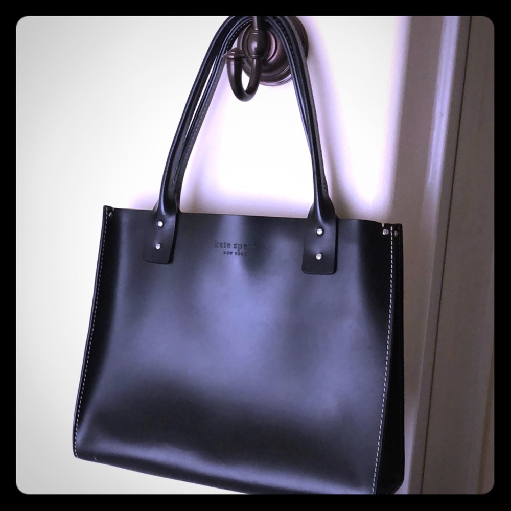 Simple black smooth Kate spade bag